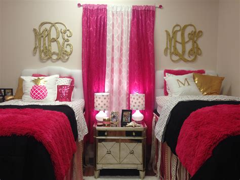 Hot Pink Dorm Pink Dorm Room Decor Pink Dorm Rooms Dorm Room Colors
