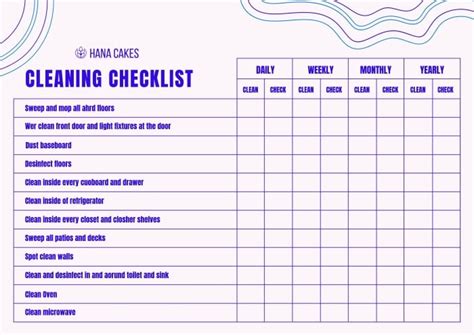 Free Simple High Intensity Training Gym Cleaning Checklist Templates To Design Wepik