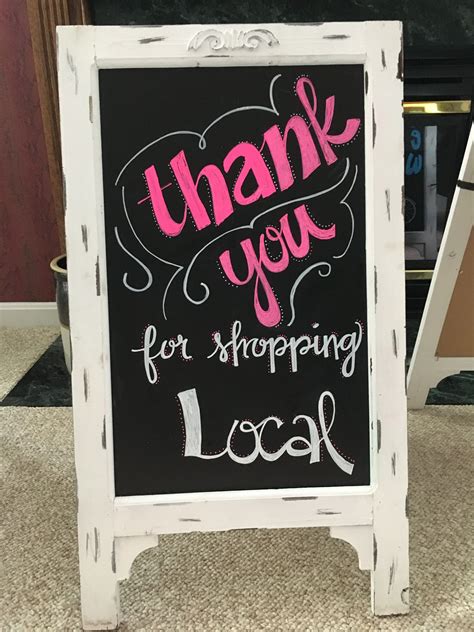 Local Boutique Chalkboard Retail Signs Sidewalk Signs Business