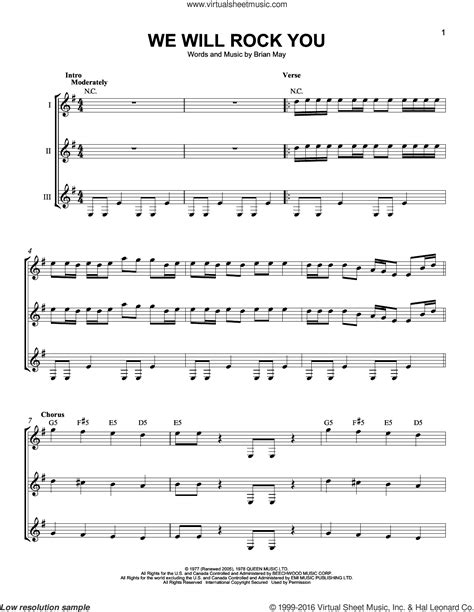 If you're feeling under pressure preparing for a musical theatre audition for we will rock you, the west end hit jukebox musical inspired by queen, then let performer stuff's expert audition song coaches help you break free! Queen - We Will Rock You sheet music for guitar ensemble PDF
