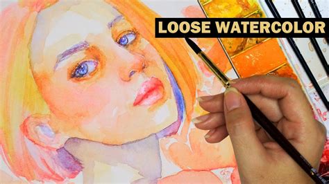 How To Paint Loose Watercolor Portrait Tutorial Painting For