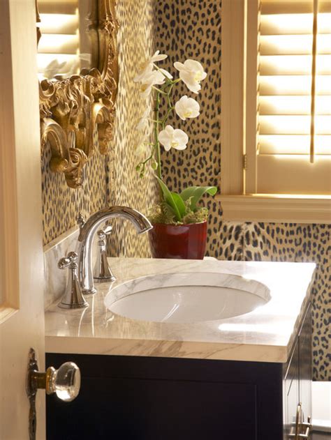 Wallpaper can truly transform your home. Animal Print Wallpaper Home Design Ideas, Pictures ...