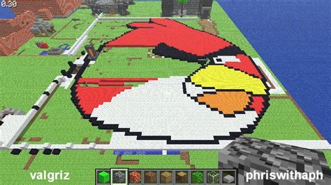Angry Birds Pixel Art Minecraft Blog