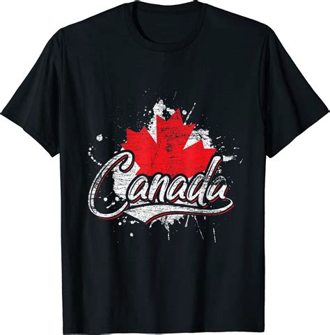 Maple Leaf Tee Canadian Flag T Canada T Shirt Clothing