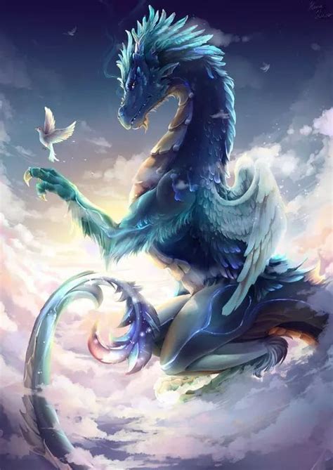Sky Dragon By Kurohana Dono Deviantart Mythical Creatures Art
