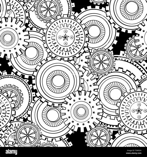 Steampunk Gears And Cogs Drawing