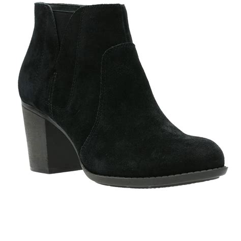 Clarks Enfield Senya Womens Suede Ankle Boots Women From Charles