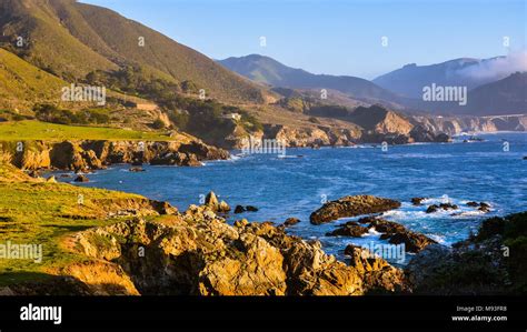 Beautiful California Coast Big Sur Monterey County Stock Photo Alamy