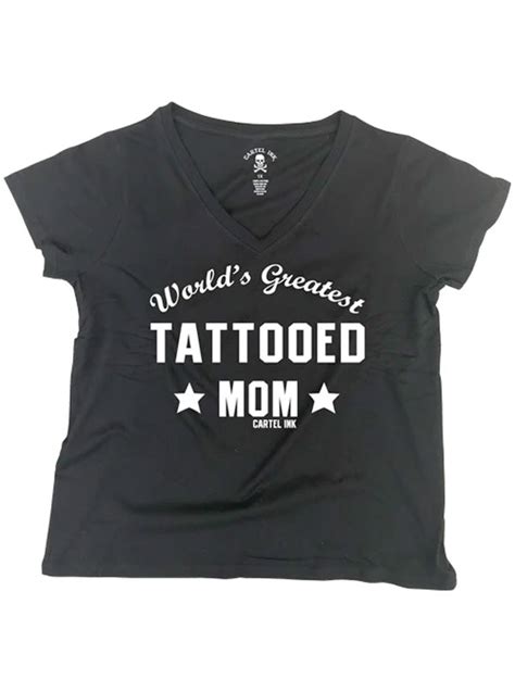 Womens Worlds Greatest Tattooed Mom Tee Inked Shop