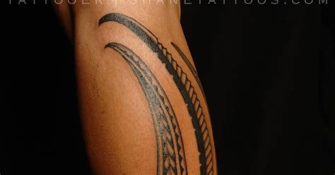 Shane Tattoos Maoripolynesian Fusion Calf Tattoo