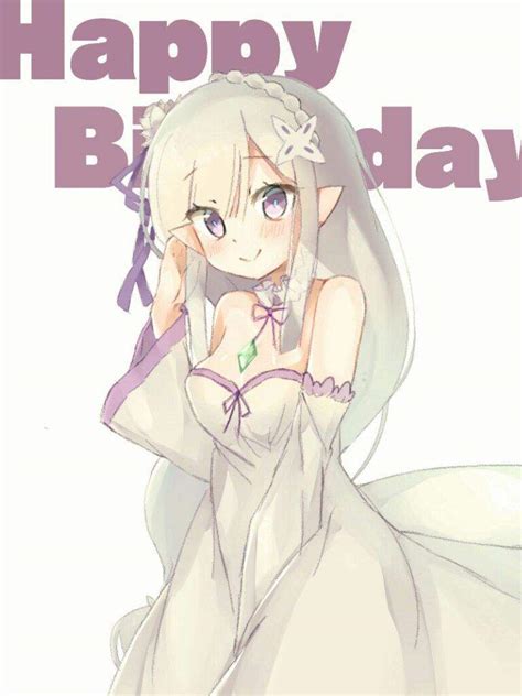 Re Zero Emilia Birthday
