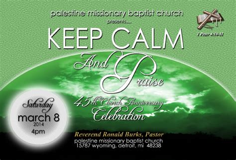 Palestine Missionary Baptist Church 45th Church Anniversary Celebration