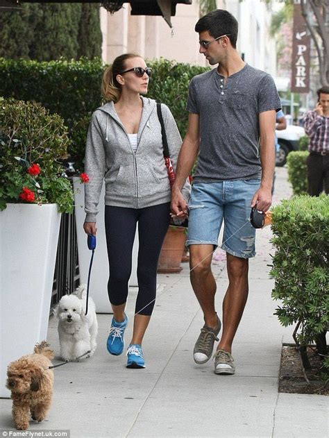 Novak Djokovic And Jelena Ristic Enjoy Romantic Stroll In Hollywood