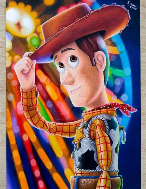 Drawing Woody Toy Story By Karollartes On Deviantart Disney Art