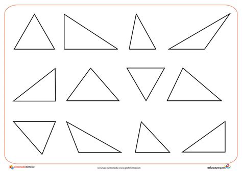 Formas Y Figuras Geométricas Con TriÁngulos Para Niños