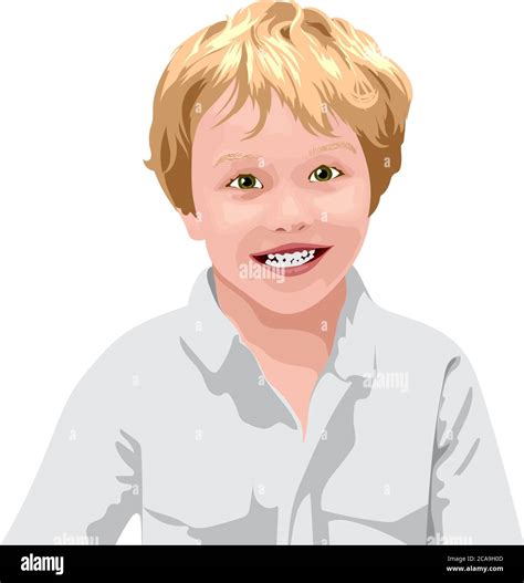 Blonde Haired Boy Stock Vector Images Alamy