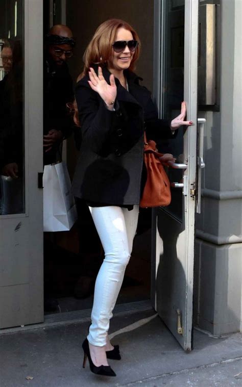 Lindsay Lohan Casual Style Out In New York City March 2015
