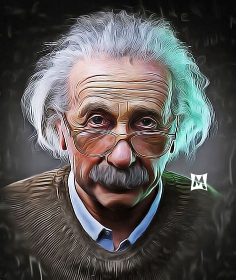 Albert Einstein Digital Painting Behance