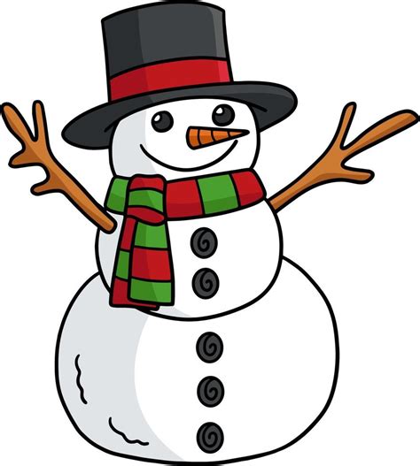 Christmas Snowman Cartoon Colored Clipart 11415728 Vector Art At Vecteezy