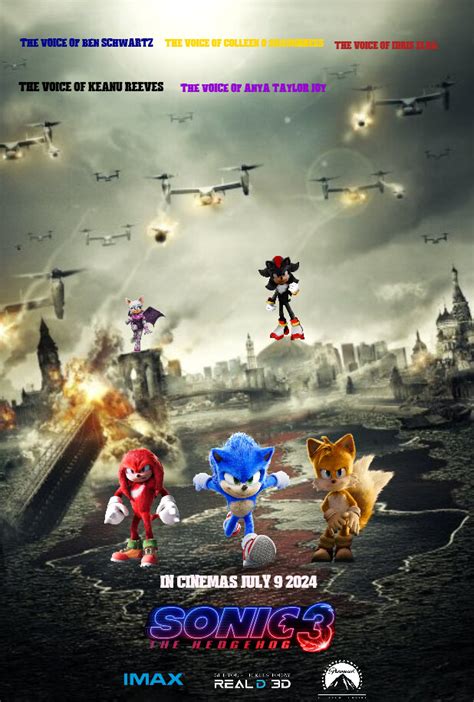 Artstation Sonic The Hedgehog 3 Poster