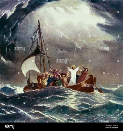 The Storm On The Sea Of Galilee Painting