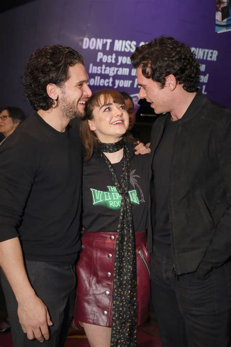 Game Of Thrones Reunion Maisie Williams Kit Harington Photos Popsugar