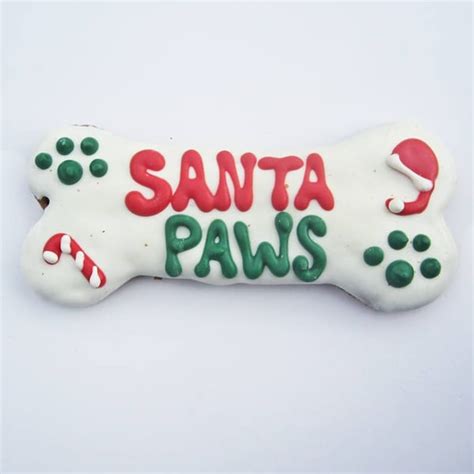 Xl Christmas Dog Bone Treat Merry Woofmas Dog Bone Santa Etsy