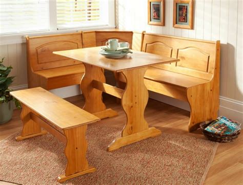 Find dining nook bench today! Kitchen Nook Corner Dining Breakfast Set Table Bench Chair ...