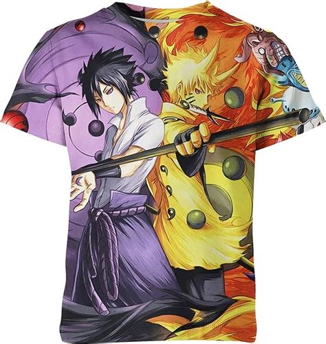 Naruto Mens T Shirt 3d Print Shirts Unisex Short Sleeve T Shirt