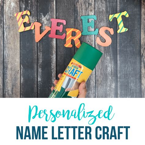 Diy Personalized Name Letter Craft Tutorial Happy Strong Home