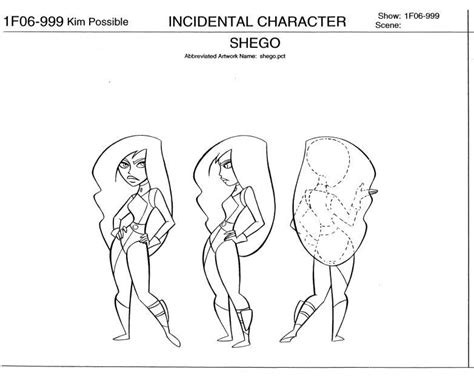 Living Lines Library Shego Character Model Sheet Character Modeling Character Concept