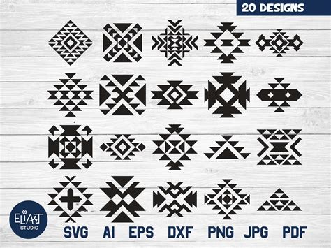 Tribal Pattern Svg Aztec Pattern Svg Aztec Svg 20 Native Etsy Australia