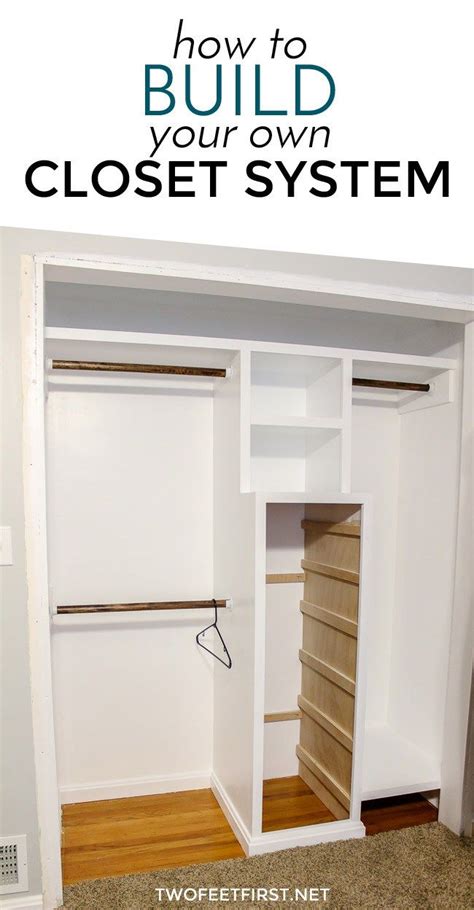 • closet makeover with diy closet organizer and shelf divider. How to build a closet system - The PLANS | Closet ...