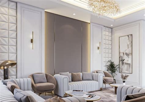 Premium Photo 3d Rendering Luxury Neoclassical Majlis Sitting Room