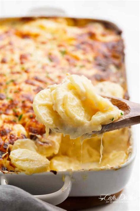 Have i got a treat for this way you won't ever lose a recipe. Garlic Parmesan Scalloped Potatoes layered in a creamy ...