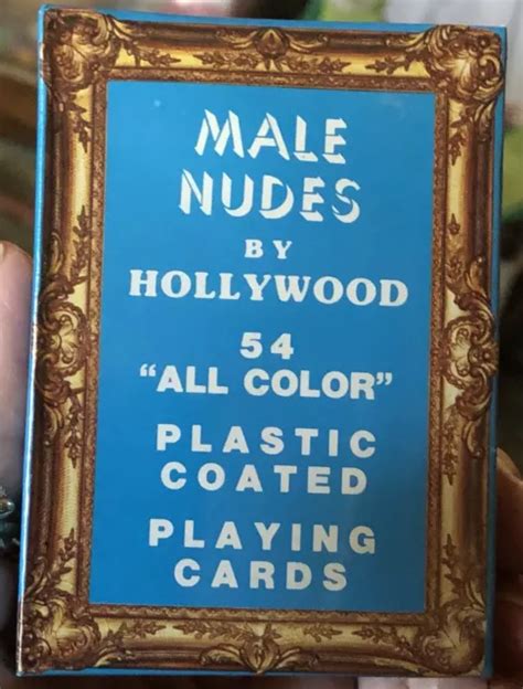 VINTAGE MALE NUDES By Hollywood Deck Of Playing Cards Gay New Sealed PicClick