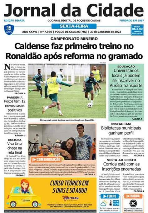 Jornal Da Cidade 27 De Janeiro De 2023 Jornal Da Cidade Notícias De