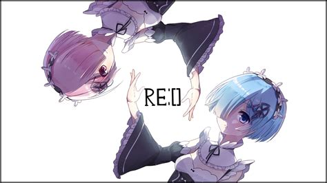 Desktop Wallpaper Rem And Ram Re Zero Minimal Hd Image My Xxx Hot Girl