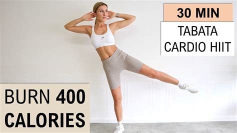 30 Min Tabata Cardio Hiit Workout Burn 400 Calories Motivating