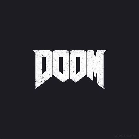 One Of The Most Recognizable Game Logos Doom Original Doom Logo Was