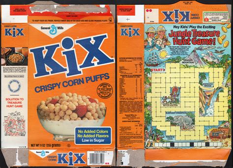 General Mills Kix Cereal Box Treasure Hunt Game 1983… Flickr