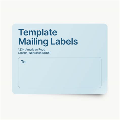 Pre Designed Standard Mailing Labels Template Stickerman