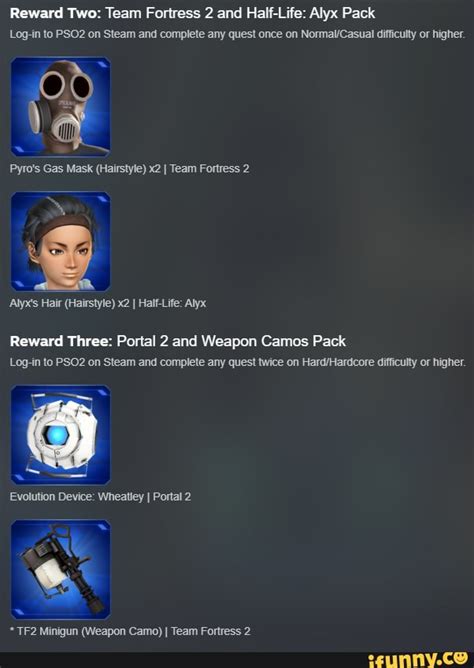 You can see those rewards in detail through the trailer below. Reward Two: Team Fortress 2 and Half-Life: Alyx Pack Log ...