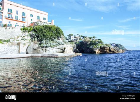 Gaiola Protected Area Sea And Beach Posillipo Naples Italy Stock