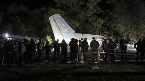 Ukrainian Military Plane Crashes Killing 22 The New York Times