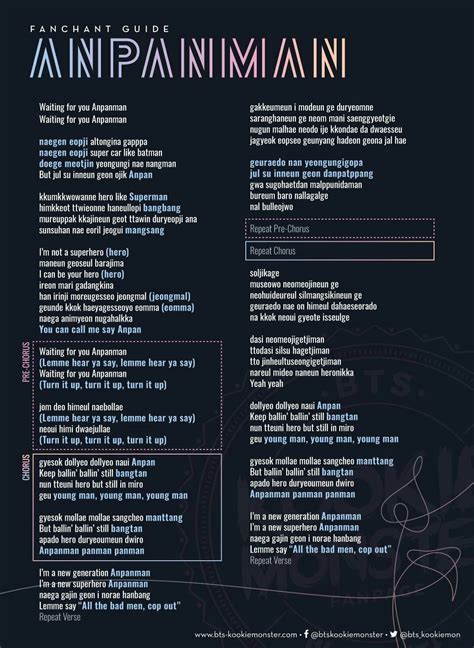 Anpanman Bts 💕 Bts Song Lyrics Bts Lyrics Quotes Pop Lyrics Music