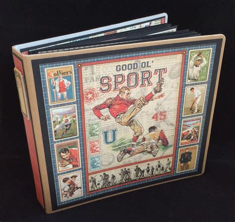 Artsy Albums Scrapbook Album And Page Layout Kits By Traci Penrod Custom Sports Themed