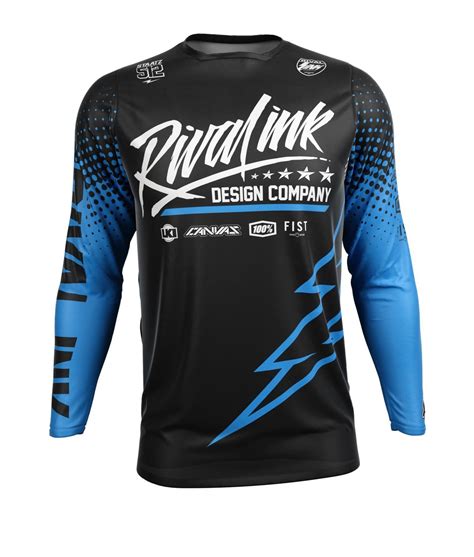 Premium Fit Custom Sublimated Jersey Series 1 Cyan Rival Ink Design Co