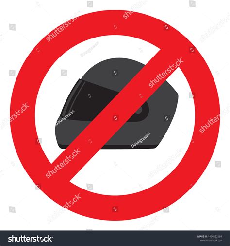 No Helmet Do Not Wear A Helmet Or Take Off The Royalty Free Stock