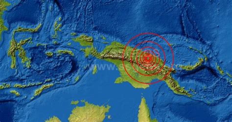 Magnitude 72 Earthquake Strikes New Guinea Papua New Guinea Region